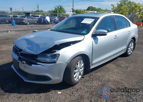 2011 Volkswagen Jetta 2.5L Se из США, поврежденный, VIN 3VWDZ7AJ4BM350025